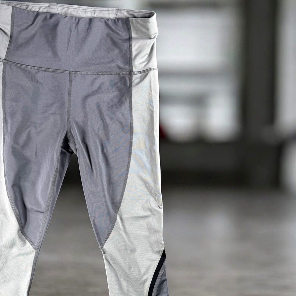 Athleta‎ Leggings Women S Colorblock High Rise Activewear Workout Pants Gray